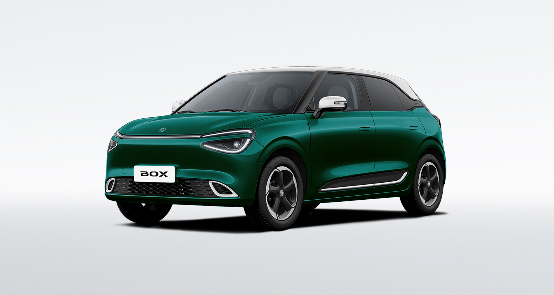 Box Electric Green + Stone White